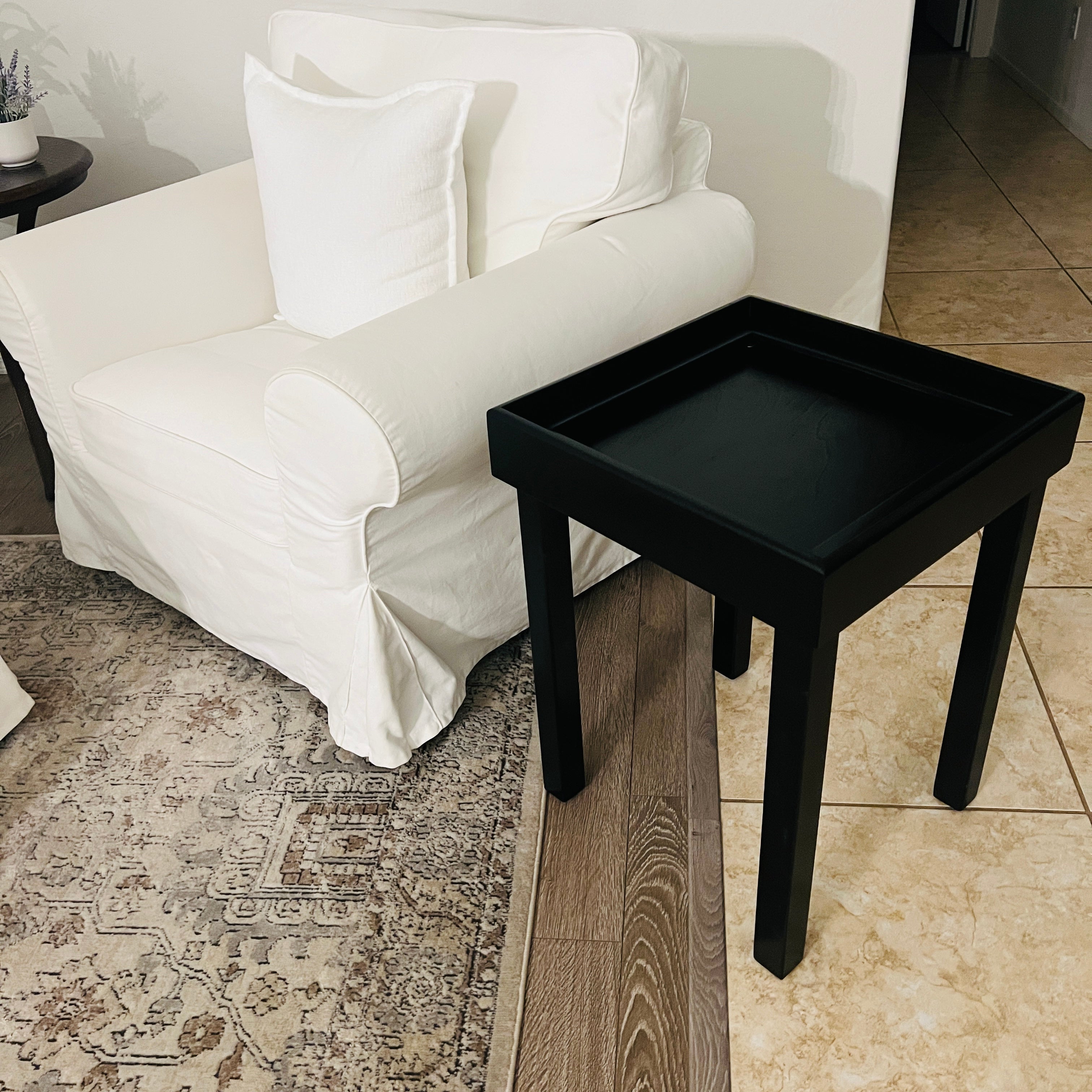 Handcrafted Needlepoint Display Table